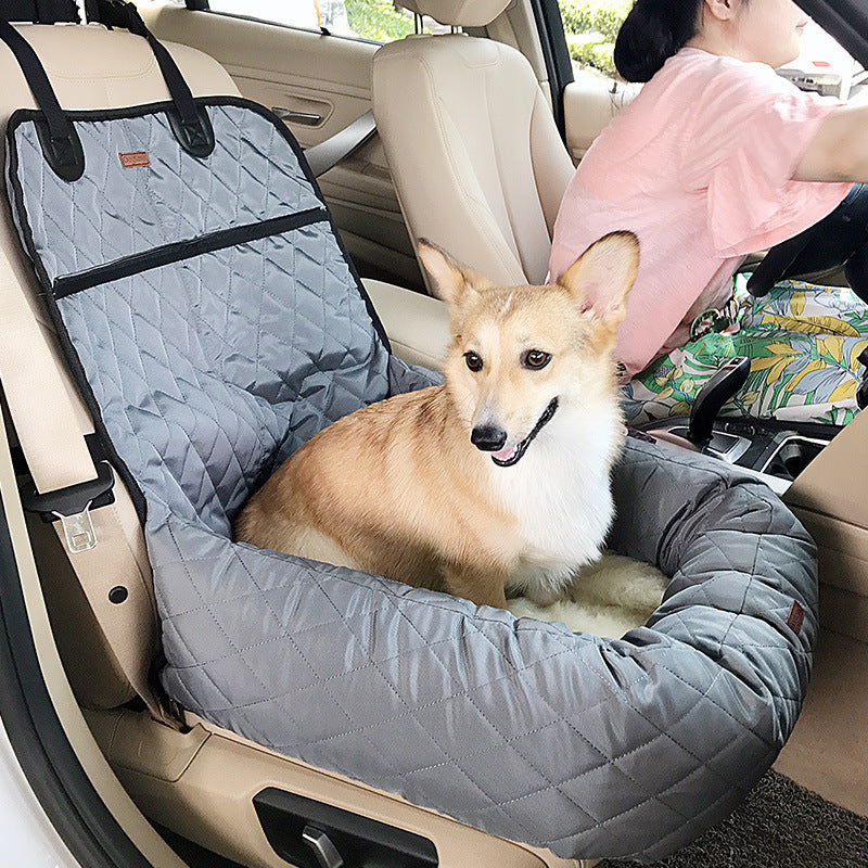 Pet Car Bed with Thick Cushion multifunctional