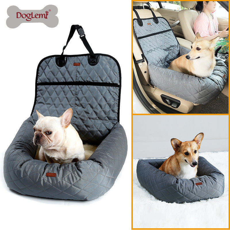 Pet Car Bed with Thick Cushion multifunctional