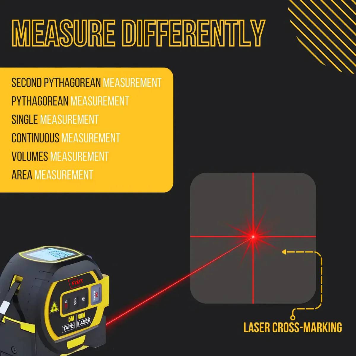 Fixit™ 3-IN-1 LASER RANGEFINDER